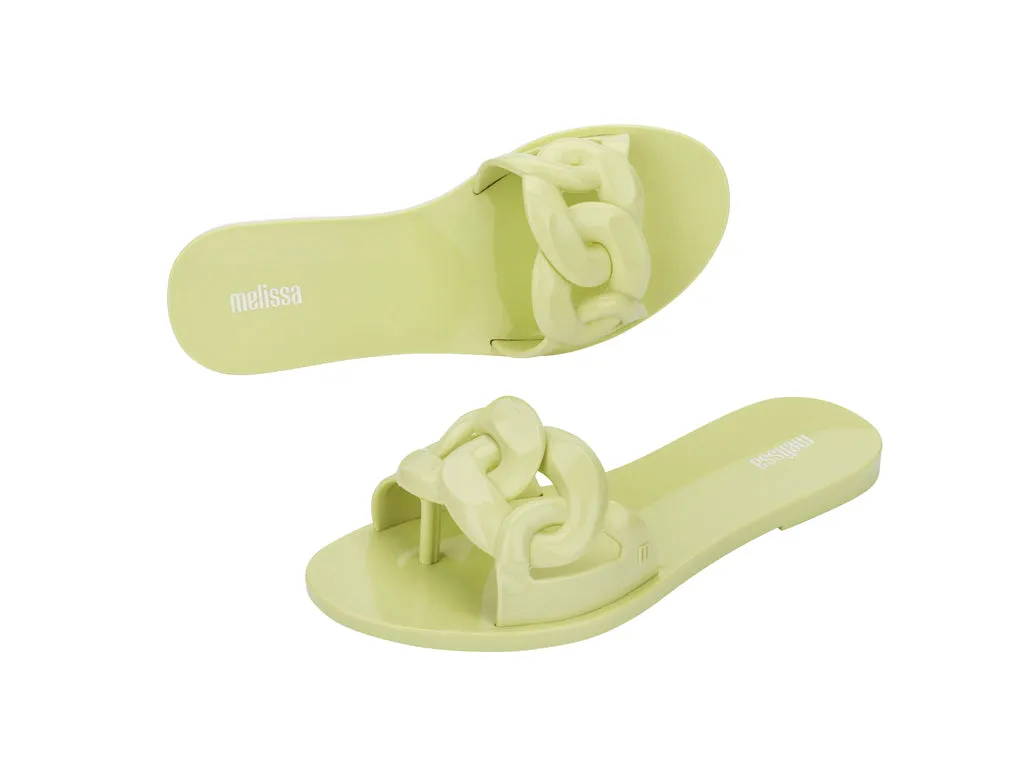 Melissa Jelly Chain AD Flat Green Flipflops For Women