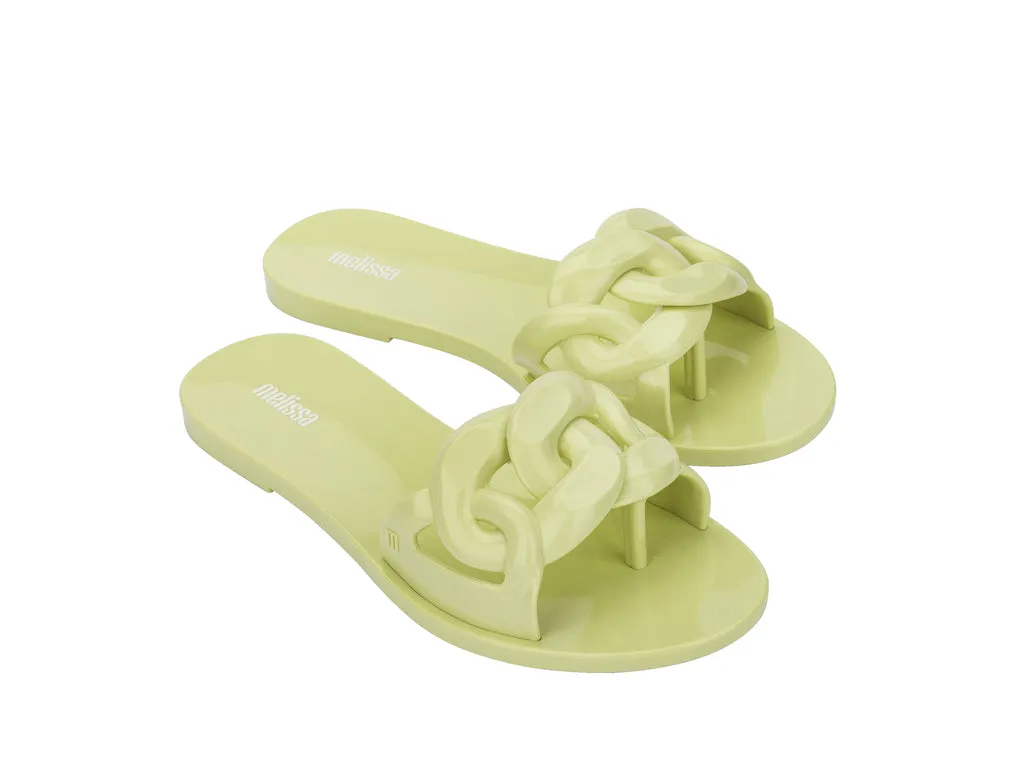 Melissa Jelly Chain AD Flat Green Flipflops For Women