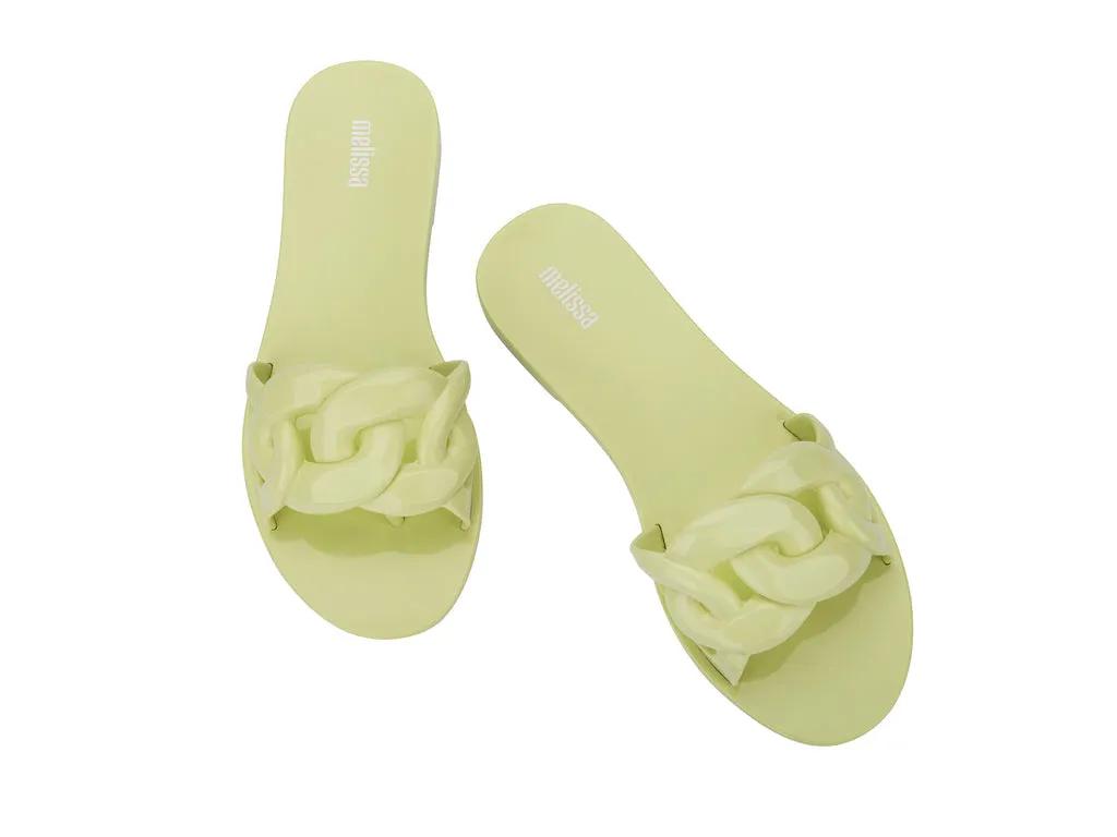 Melissa Jelly Chain AD Flat Green Flipflops For Women