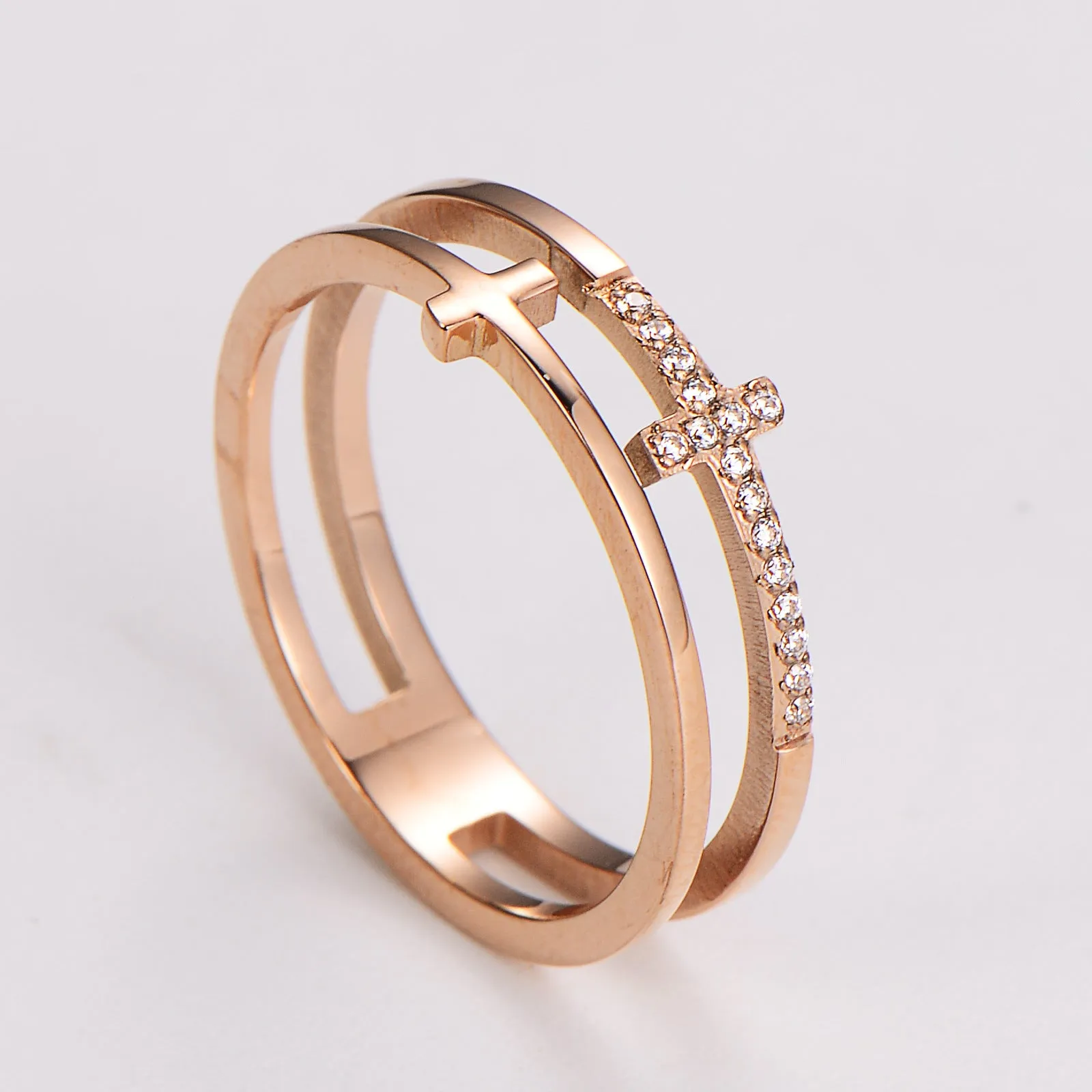 Minimalist Circle Stainless Steel Electroplating Rings