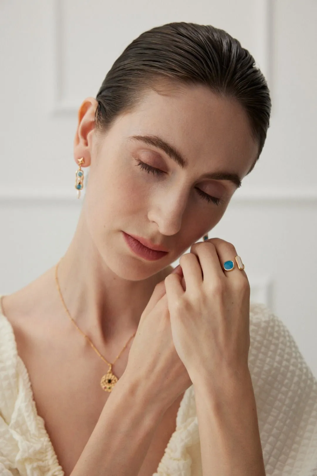 Minimalist Enamel Glaze Open Ring