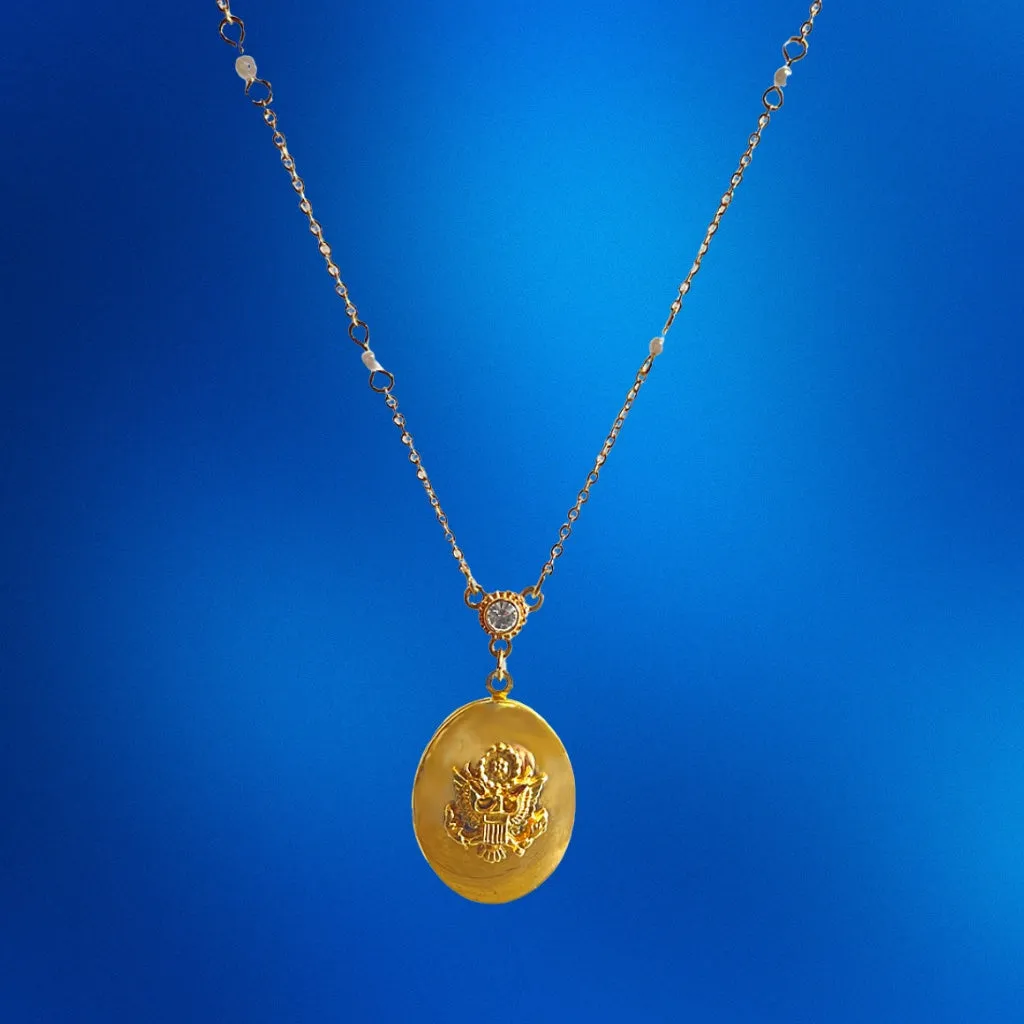 Oval Locket with Great Seal Necklace