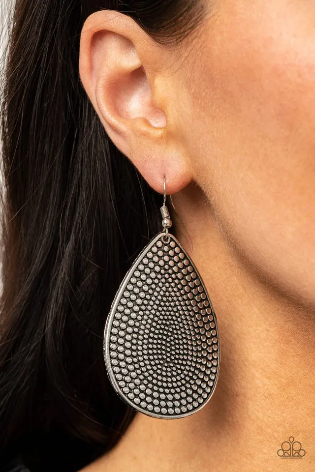 Paparazzi Earring ~ Artisan Adornment - Silver