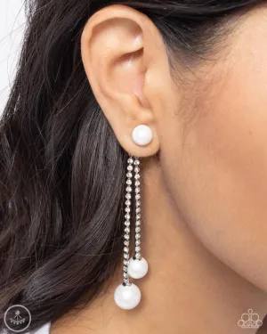 Paparazzi Earring ~ Give Us A PEARL! - White