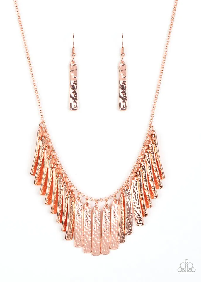 Paparazzi Necklace ~ Metallic Muse - Copper