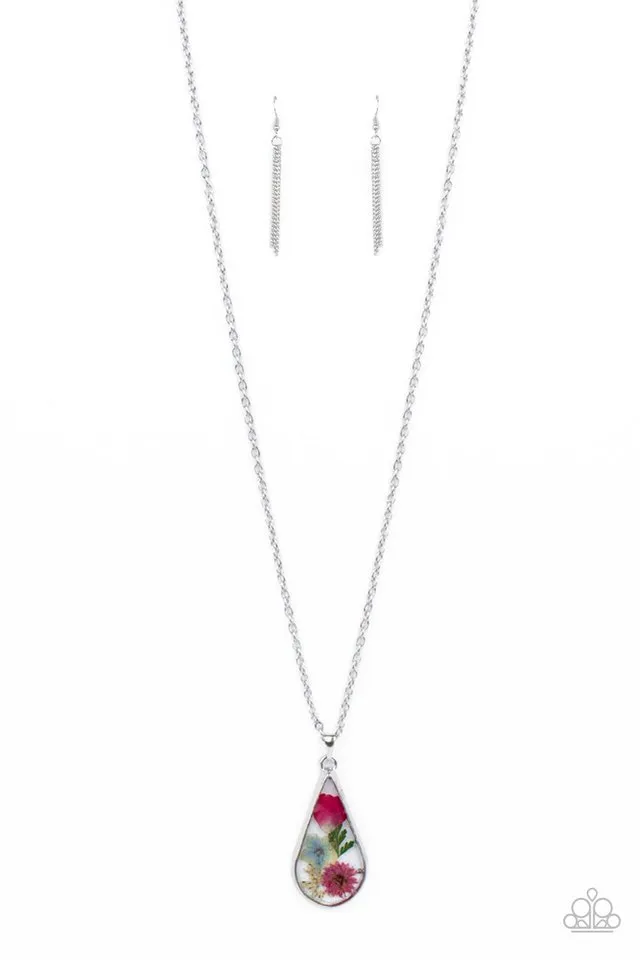 Paparazzi Necklace ~ Pop Goes the Perennial - Pink