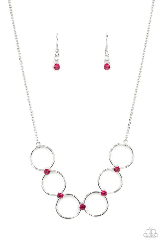 Paparazzi Necklace ~ Regal Society - Pink