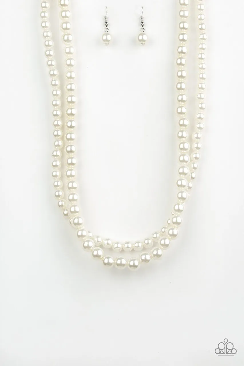 Paparazzi Necklace ~ Woman Of The Century - White