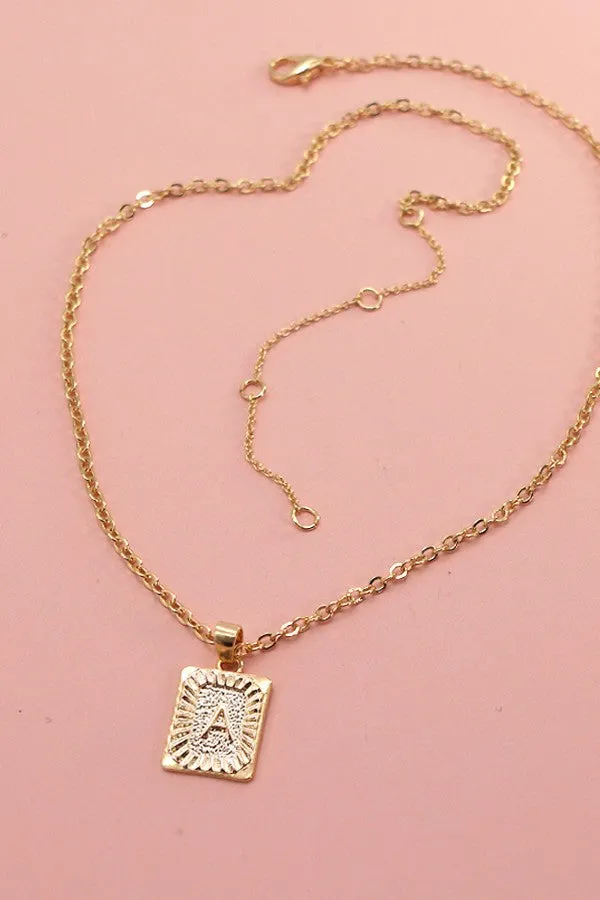 Petite Delicate Initial Pendant Necklace