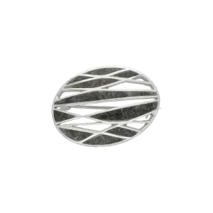 Preseli Bluestone Brooch Geometric Silver