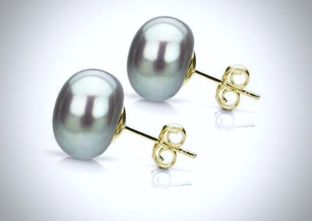 "Mabel" - Freshwater Pearl Stud Earrings - More Colors Available