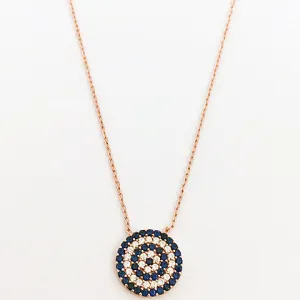 Rose Gold plated Eye Of Protection Necklace