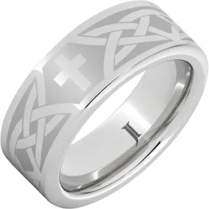 Serinium® Christian Cross and Knot Ring