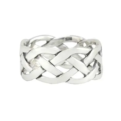 Silver Ring Infinity Knot Design