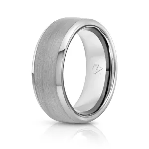 Silver Tungsten Ring - Minimalist