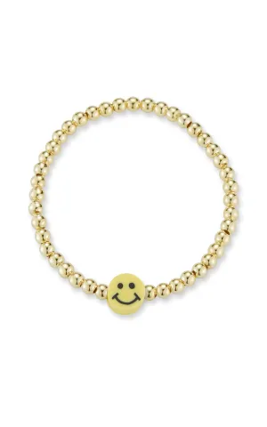 Smiley Face Beaded Bracelet