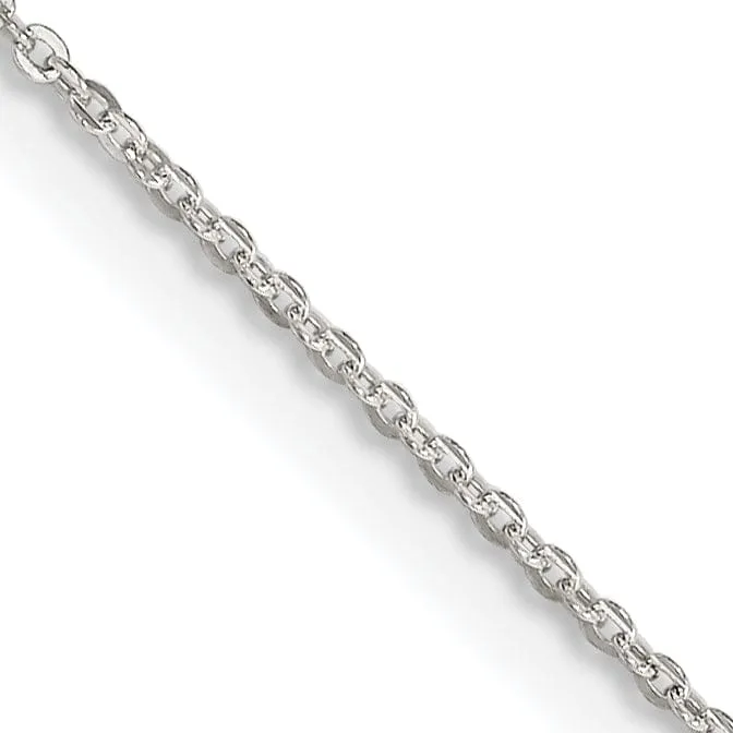 Sterling Silver 1.15-mm Flat Cable Chain