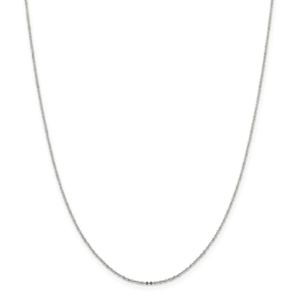 Sterling Silver 1.15-mm Flat Cable Chain