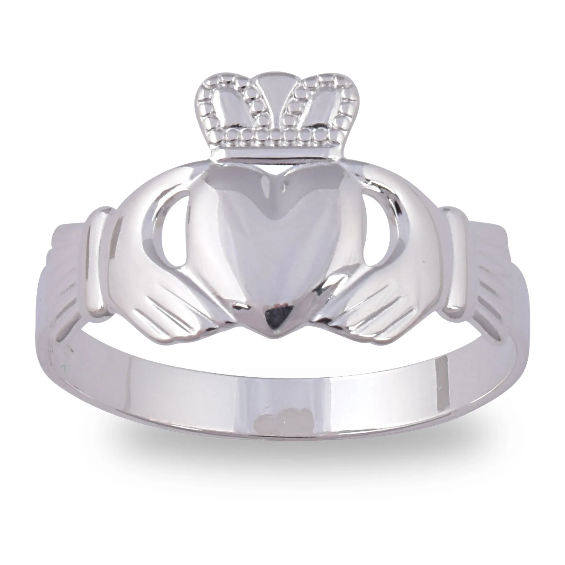 Sterling Silver Men's Family Claddagh Ring