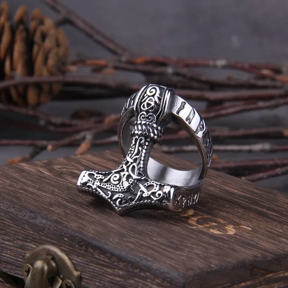 Thor Hammer Viking Ring