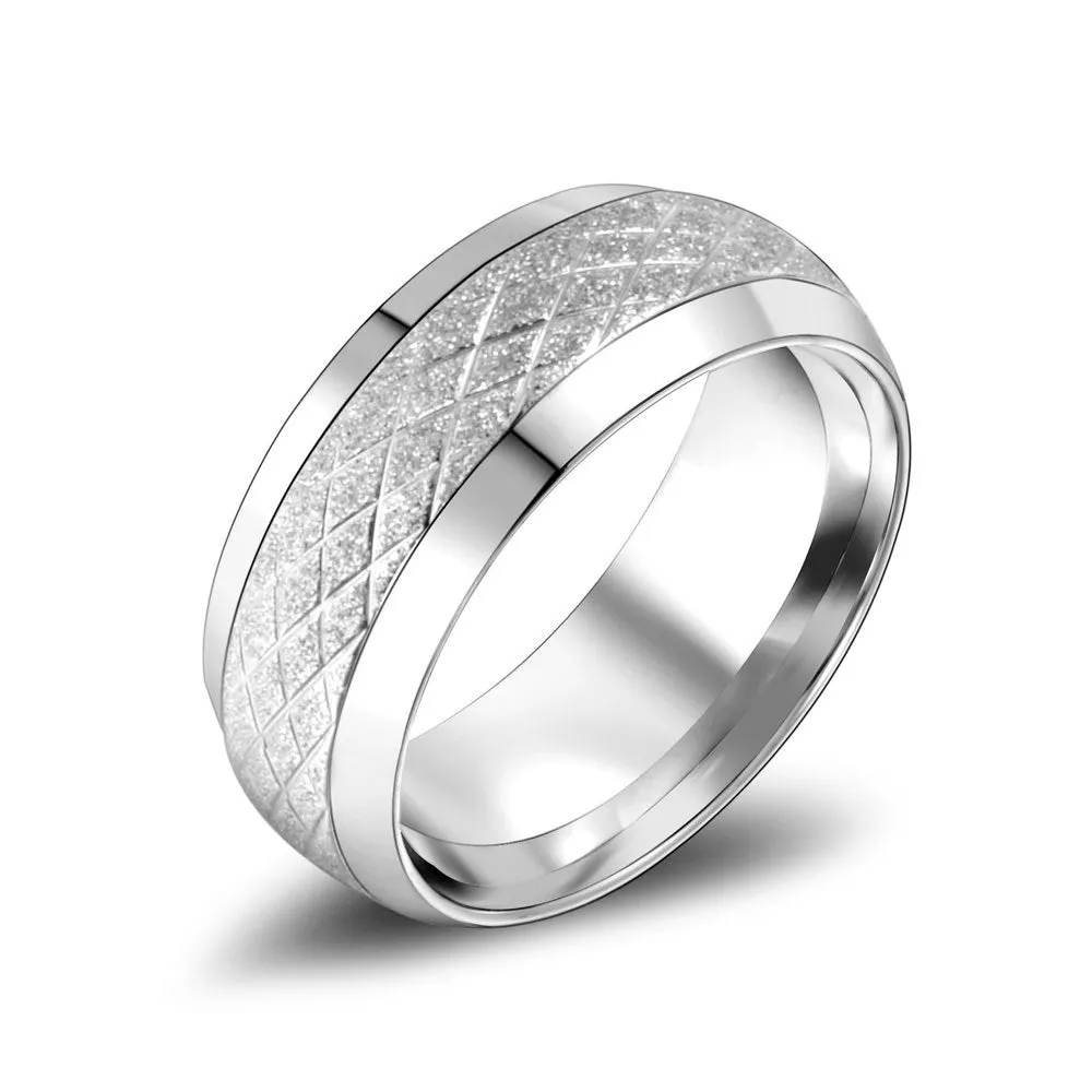 Titanium Steel Couple Rings - Japanese and Korean Fashion Pair Rings for Wholesale Jewelry