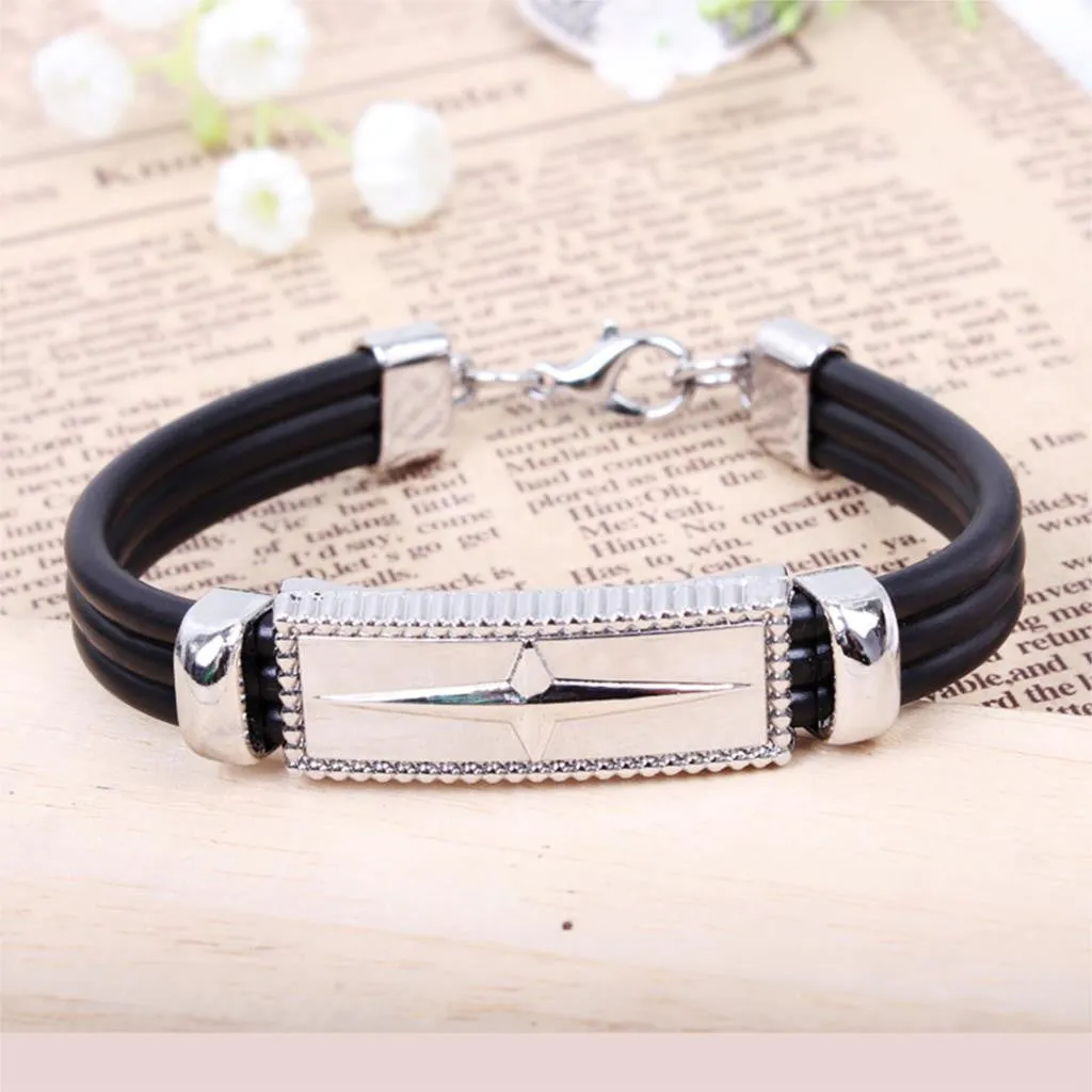 Trenty Summer Style Jewelry Titanium Steel Bracelet Shining Cross Bracelets & Bangles Men Jewelry