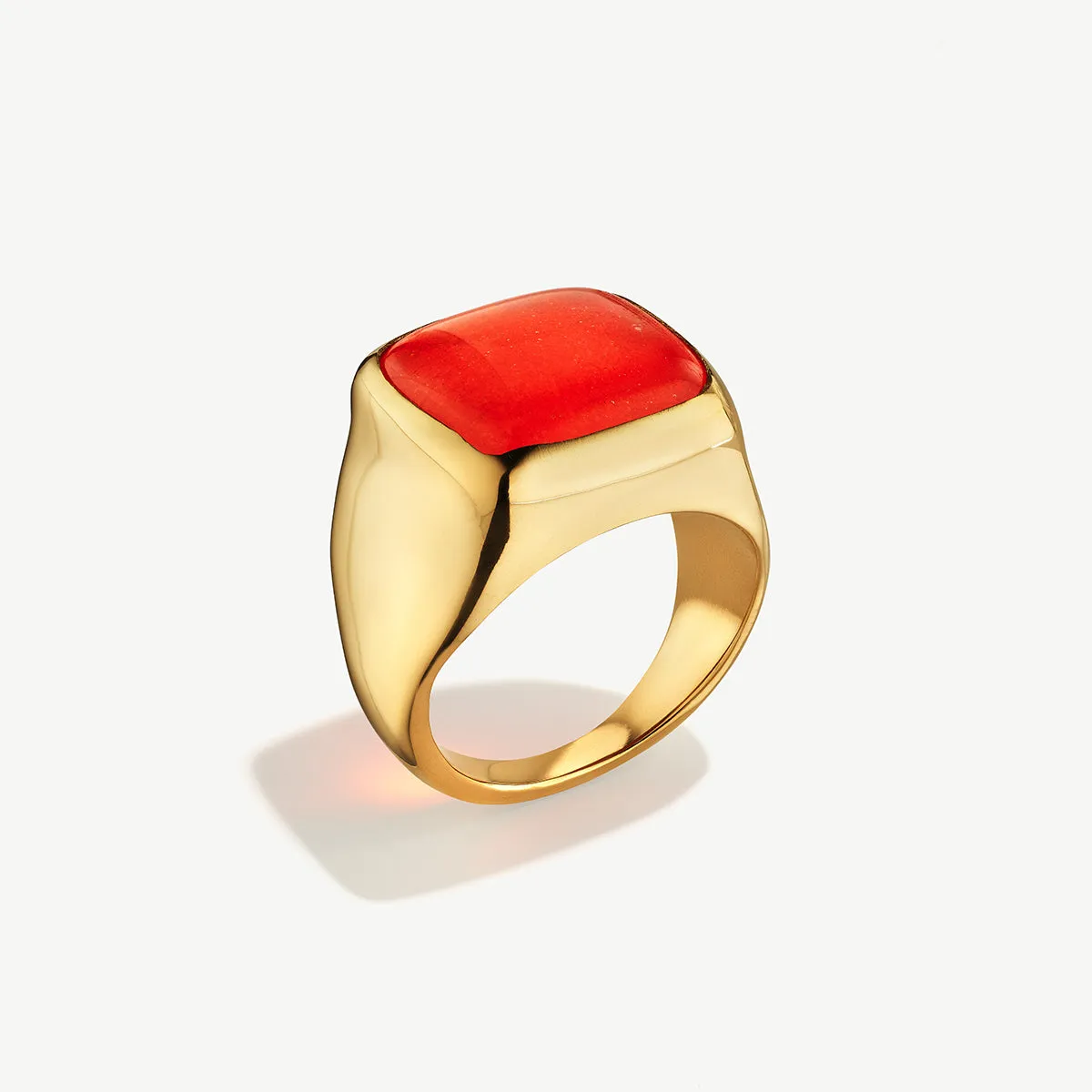 Umbo Square Statement Ring