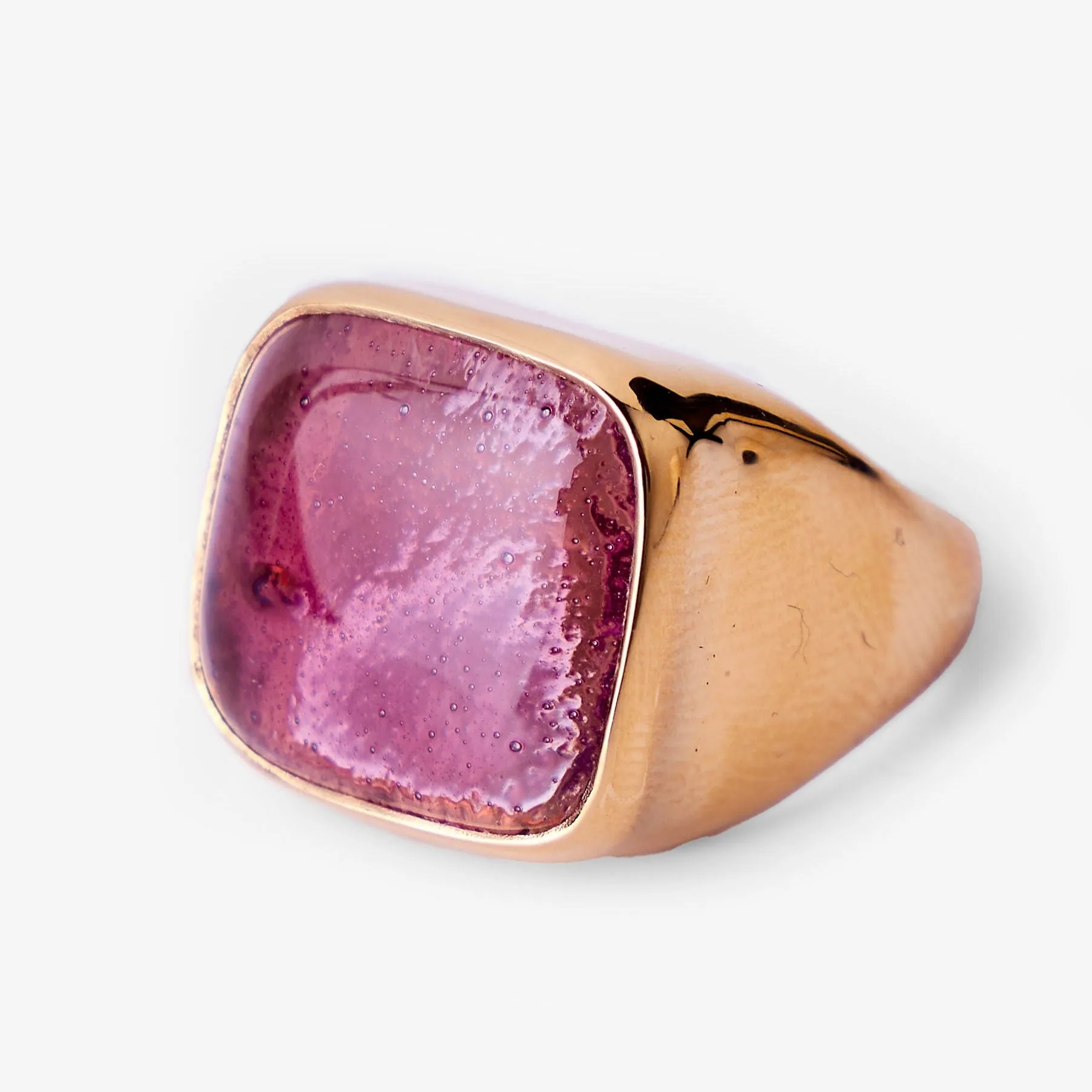 Umbo Square Statement Ring