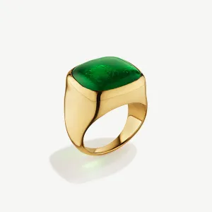 Umbo Square Statement Ring