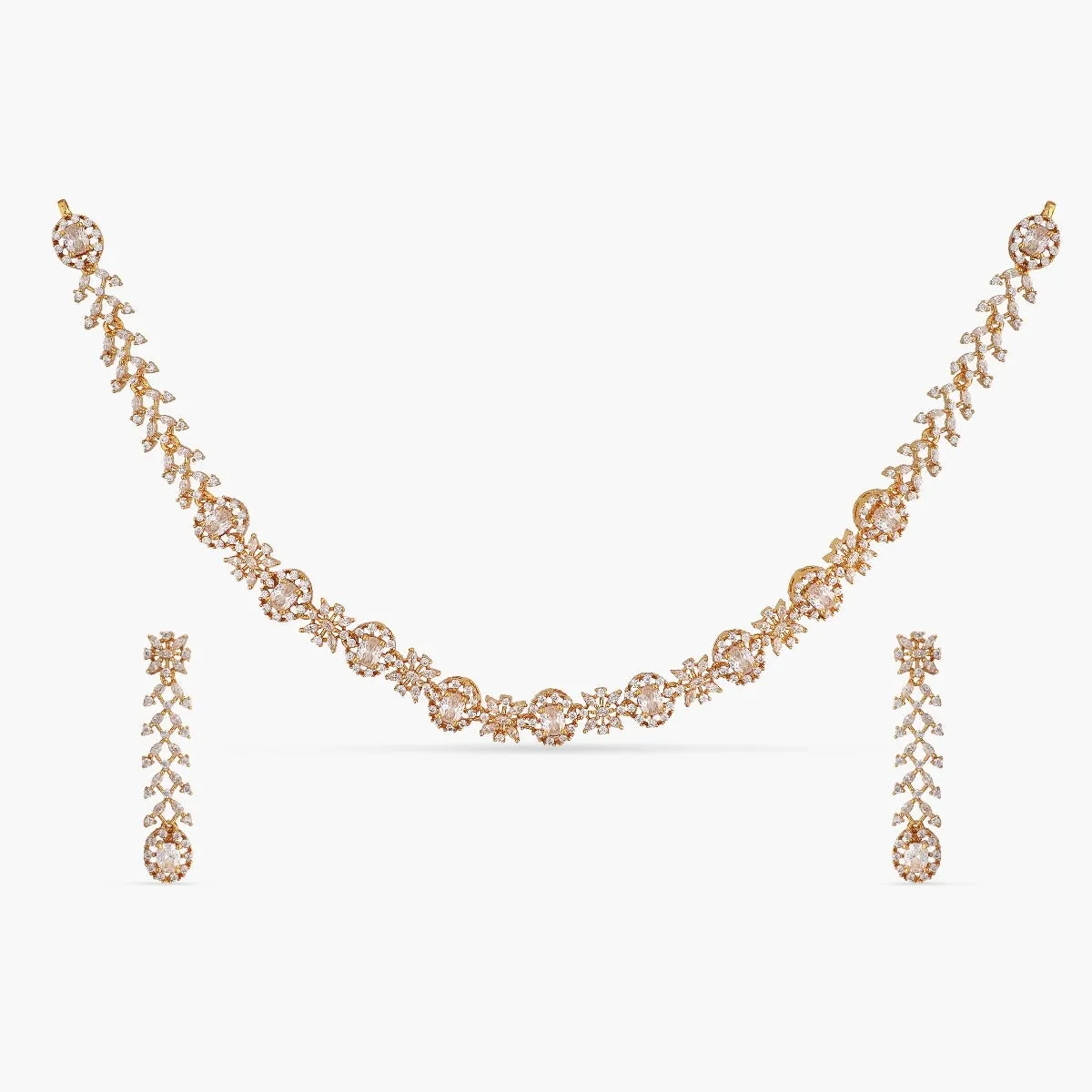 Uri Delicate CZ Necklace Set