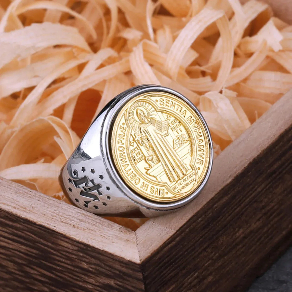 Viking Catholic St. Benedict Ring