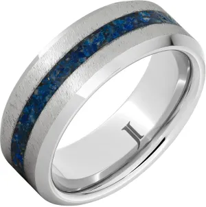 Western Heritage™ Serinium® Ring with Lapis Lazuli Inlay and Grain Finish