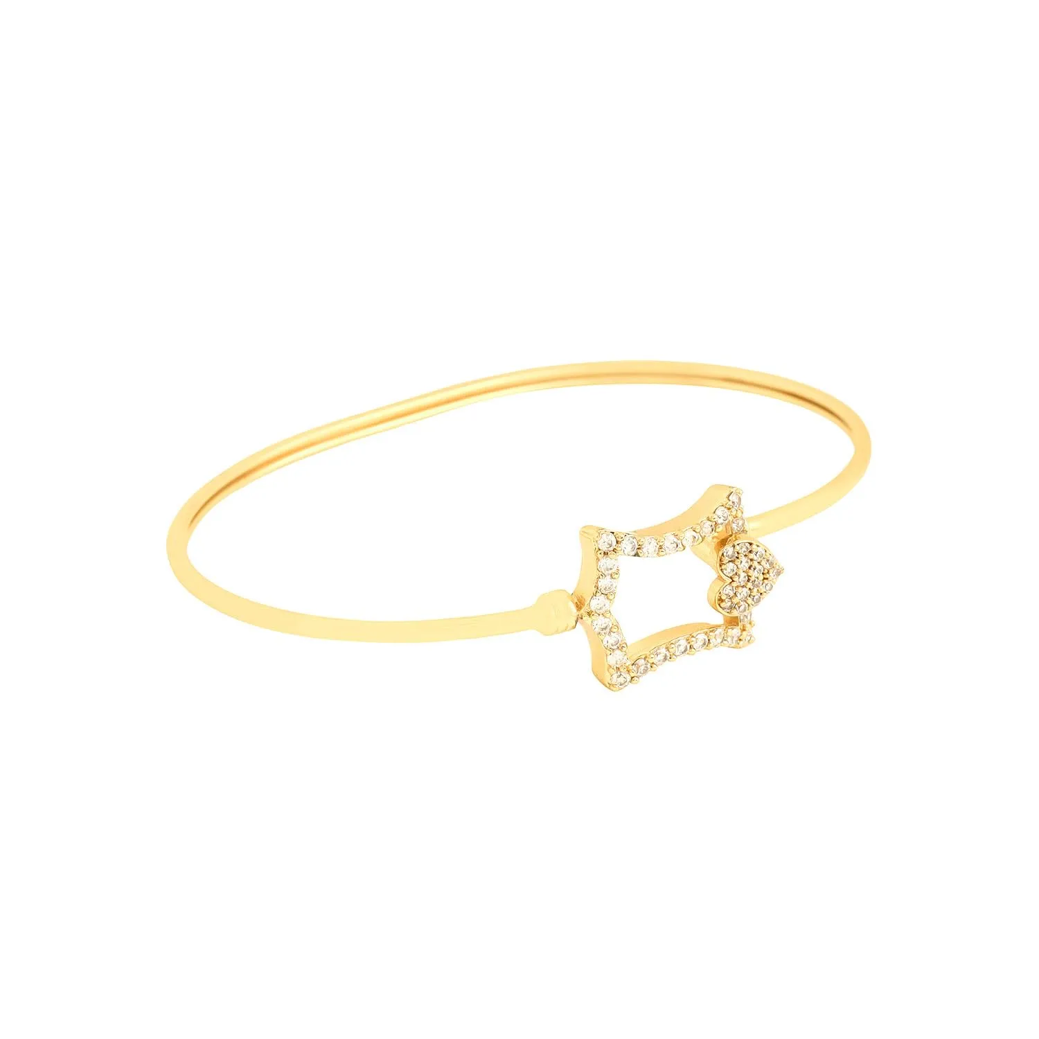 Yellow Chimes Bracelet for Women & Girls Fashion Cubic Zircon Bangle Bracelets for Women Gold Plated Bracelet | Birthday Gift For Girls & Women Anniversary Gift for Wife Valentine Gift for Girls